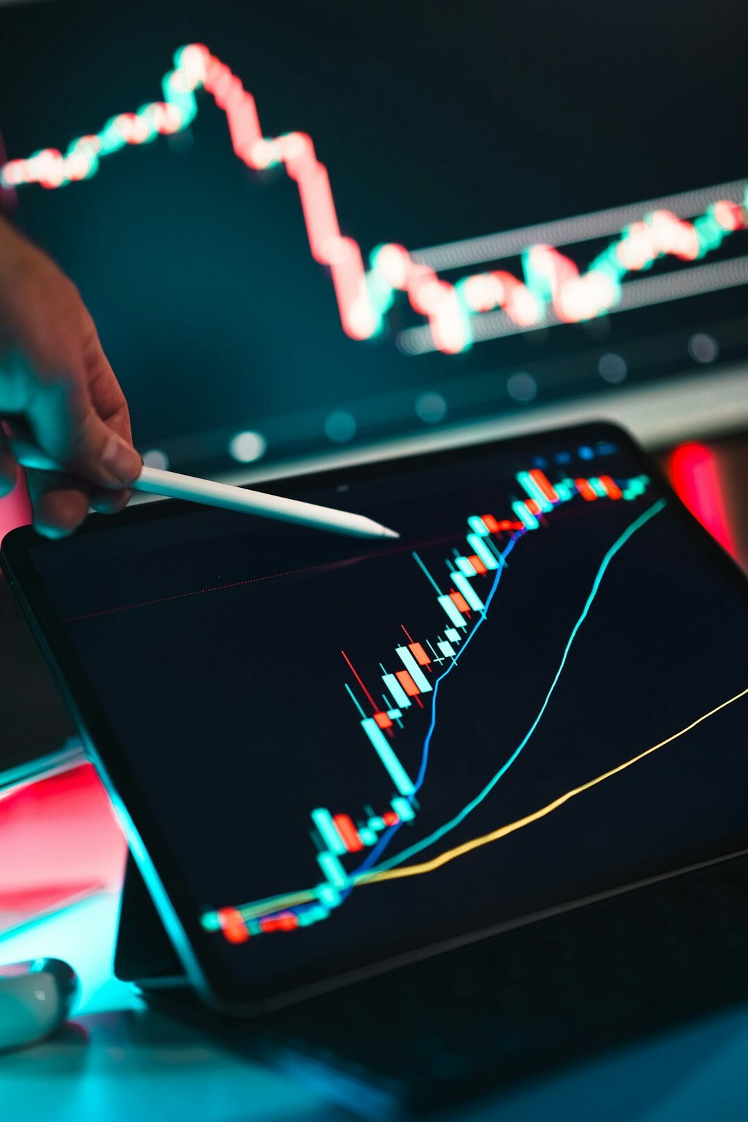 person studying stock market